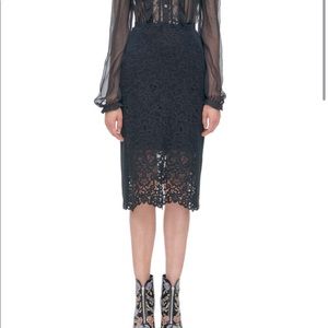 Lace Pencil Skirt